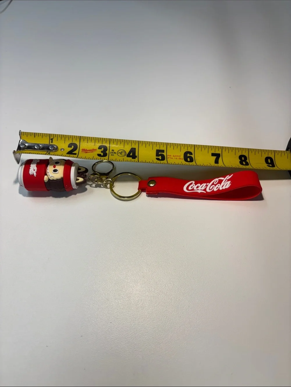 Coca-Cola Red Character Keychain with Logo Strap NWOT